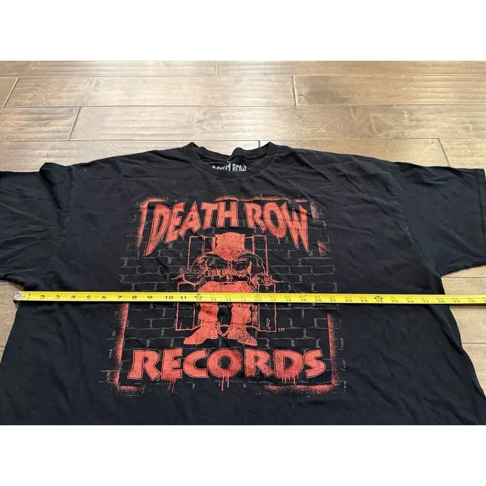 Death Row Records Mens Black Graphic Print Short Sleeve T-Shirt Size 4X - Picture 7 of 7